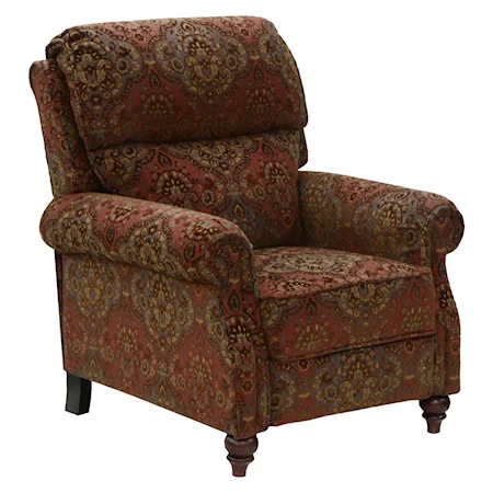 Traditional Styled Reclining Chair for Formal Living Rooms
